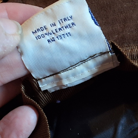 Vintage 70's Style Brown Suede Western Style Fringe Hat O/S Festival Boho - Picture 8 of 13